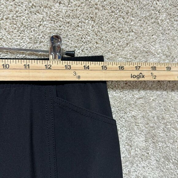 Chico's Zenegry Zipper-Pocket Jogger Pants Women's S Black Lightweight Stretch - Picture 9 of 16